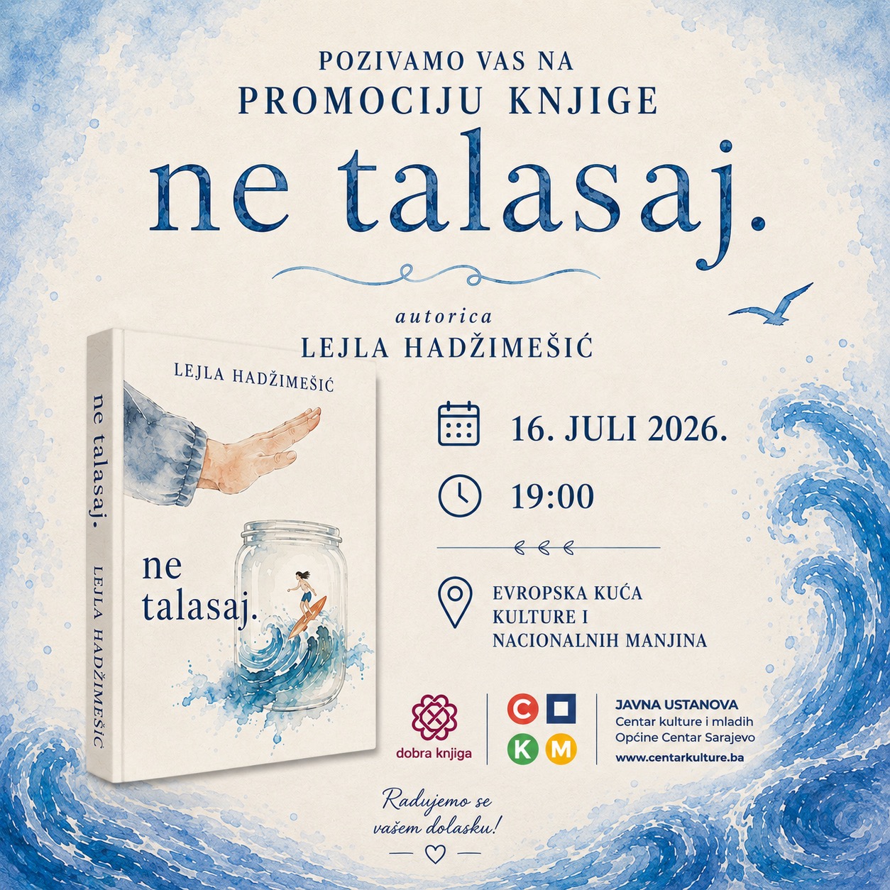 Lejle Hadžimešić promoviše svoju prvu knjigu  "Ne talasaj"